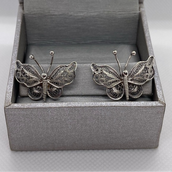 Special 925  Silver hand crafted TELKARI Art earrings - Picture 1 of 10